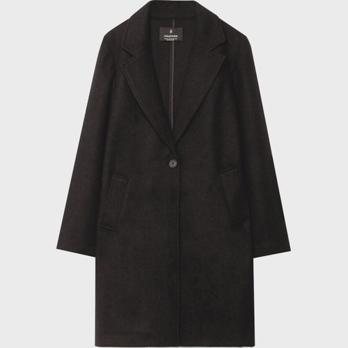 Stradivarius black long coat XL, oversized fit