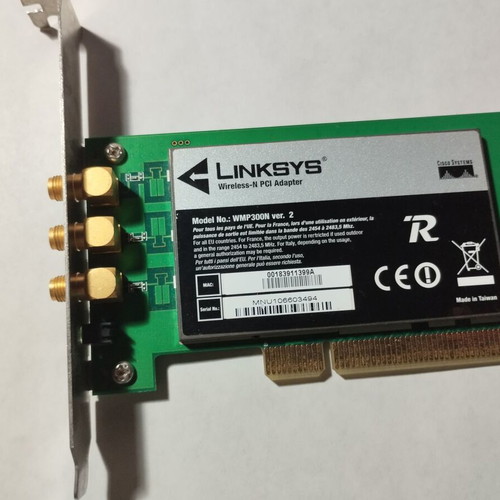 Linksys WMP300N PCI wireless network card used