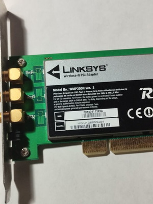 Linksys WMP300N PCI безжична мрежова карта употребявана