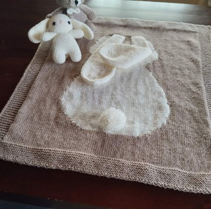 Σετ Δώρου για Νεογέννητο - Χειροποίητη crochet κουβέρτα