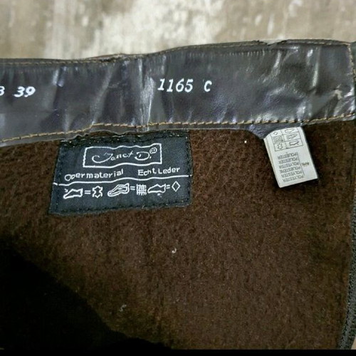 Leather boots brown used, size 39, made in Germany