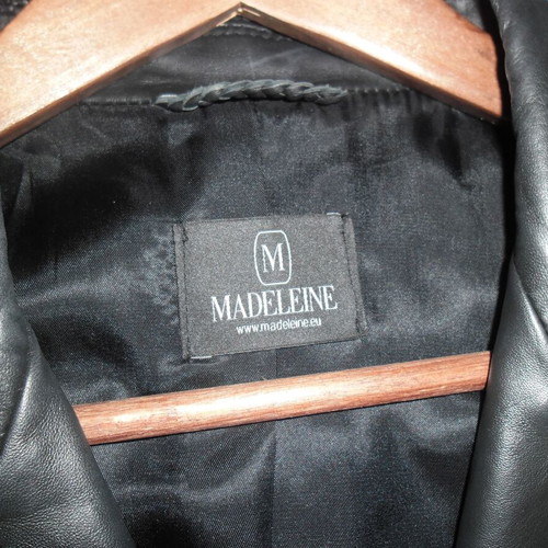 Δερμάτινη καπαρντίνα Madeleine σαν καινούργιο, μαύρο, μέγεθος L