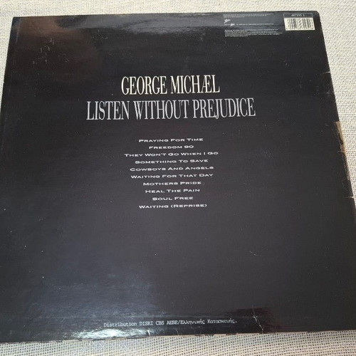 George Michael Listen Without Prejudice Vol. 1 LP like new, pop
