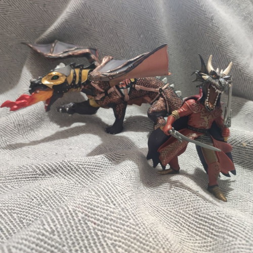 Dragon and Prince of Darkness figures by Papo used