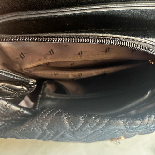 Modern Embossed Verde Backpack New, Black