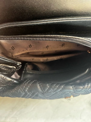 Modern Embossed Verde Backpack New, Black