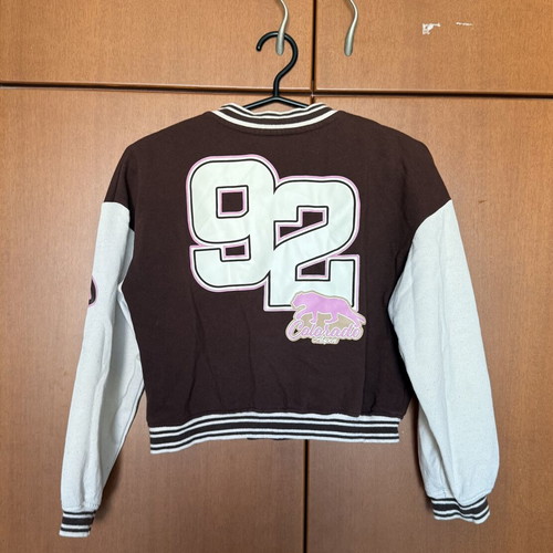 H&M varsity jacket for girls 8-10 years, like new, brown