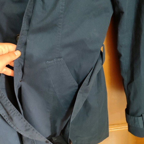 Stradivarius trench coat Large dark blue like new