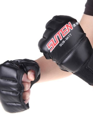 MMA gloves new PU leather for Muay Thai and boxing training