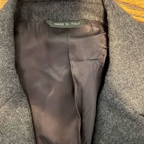 Italian wool coat used, gray, size S