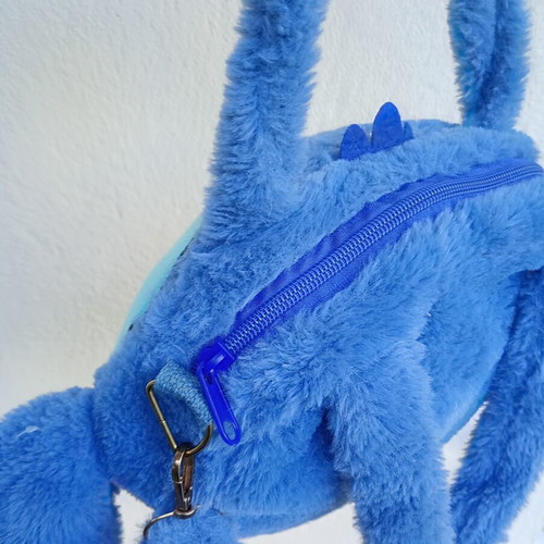 Stitch shoulder bag used, blue kids