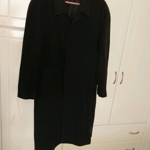 Dielle men's long coat XL used, black, vintage