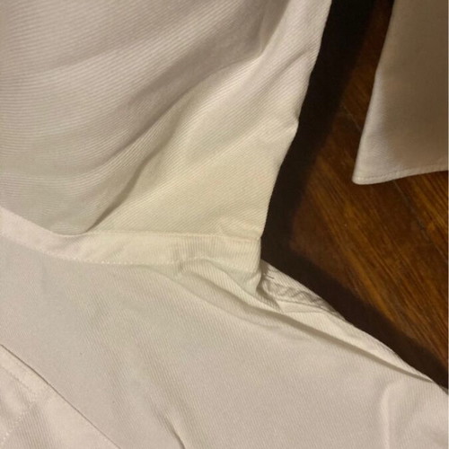 Lacoste white men's dress shirt used, size L/XL, cotton
