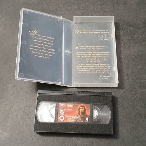 Braveheart VHS tape used