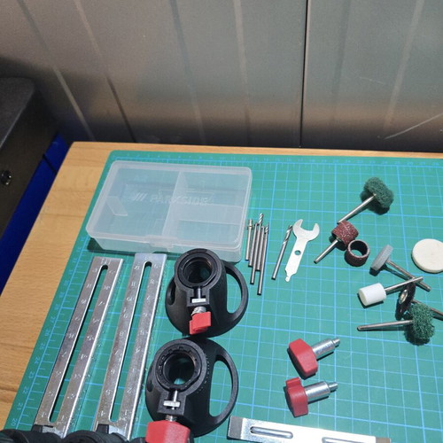 Cordless multitool used with many accessories