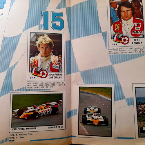 Panini F1 1980 Album like new, complete with legendary drivers