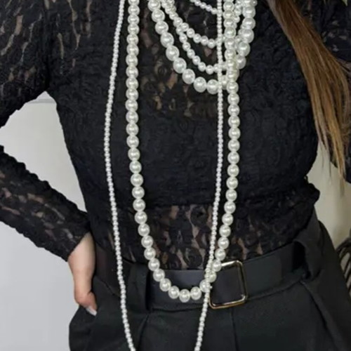 Necklace new white