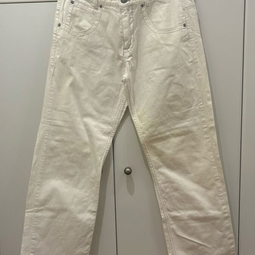 North Sails Men's Pants 100% Cotton New, Size 48, White Beige