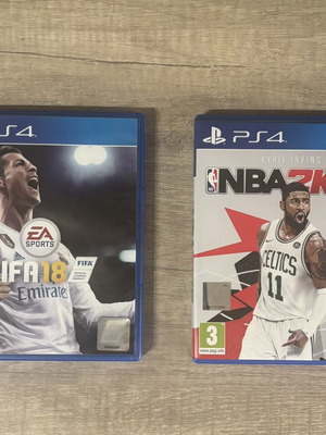 FIFA 18 and NBA 2K18 PS4 edition like new
