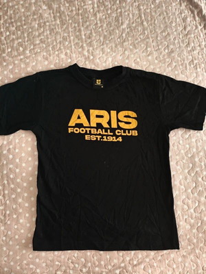 T-shirt Aris F.C. like new, size 6 years, black and yellow