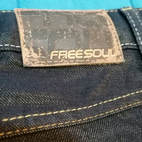 Freesoul jeans new, black with gold, size 30