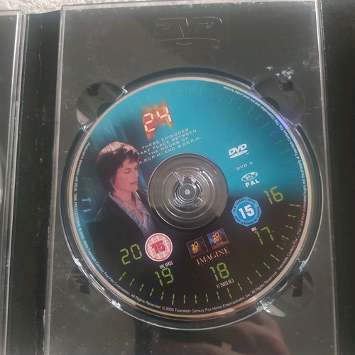24 Season 2 DVD Collection used, action thriller series with English subtitles