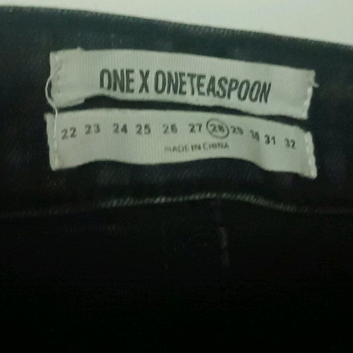 One Teaspoon women's black denim pants like new, size S
