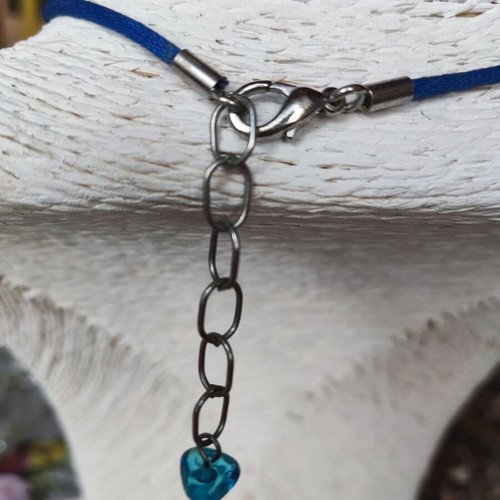 Antica Murrina Venezia Handmade Necklace Like New, Blue Murano Pendant