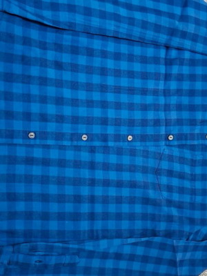 Blue checkered shirt like new, size L