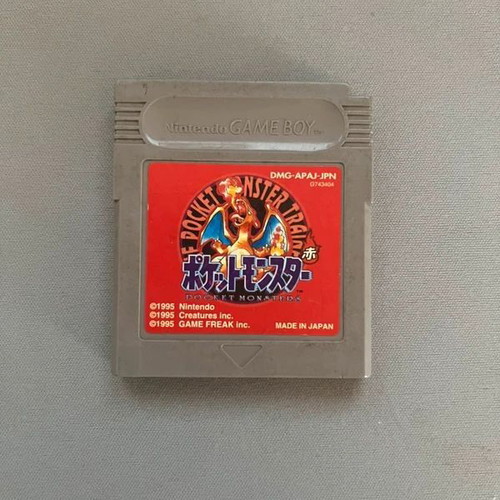 Pokemon Red Japanese Version Game Boy cartridge