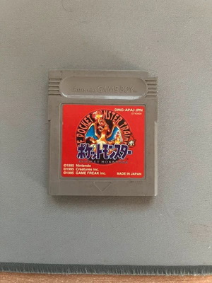 Pokemon Red Japanese Version Game Boy cartridge