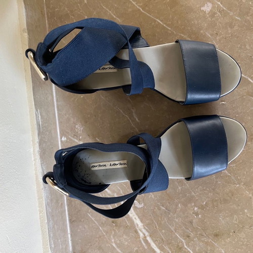 Other Stories blue platform shoes size 39 used, 11cm