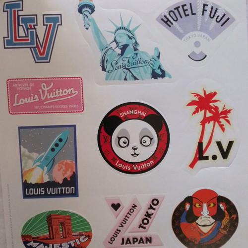 Louis Vuitton stickers new, collectible set of 28 pieces