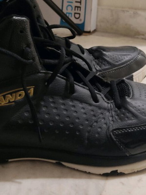 AND1 Tipoff D3037MBBY athletic shoes like new, size 47.5, black