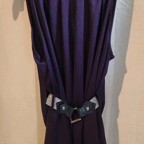 Purple Pink Woman blouse used with silver belt size M