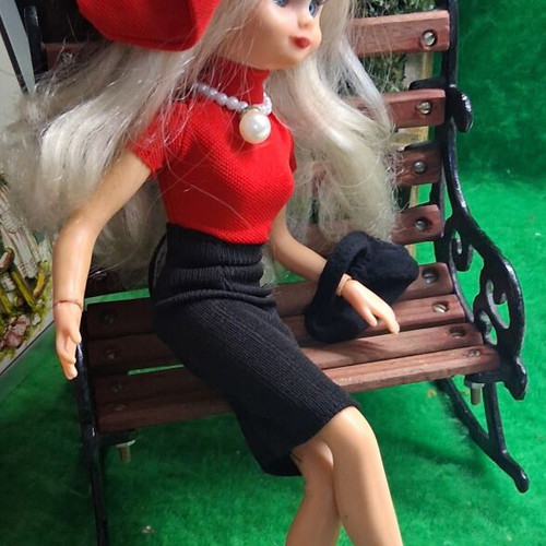 Bibibo Boulouka A period doll with Sindy Pedigree body and black ballerinas