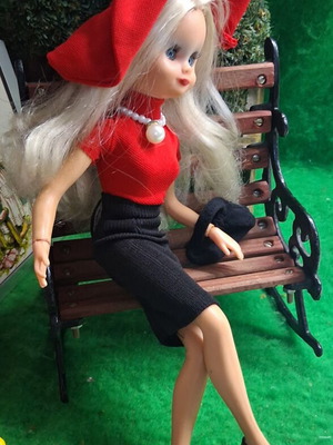 Bibibo Boulouka A period doll with Sindy Pedigree body and black ballerinas