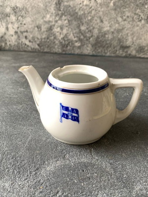 Small old teapot used