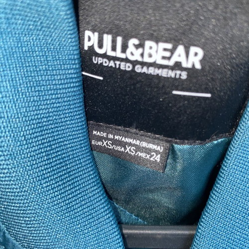 Bomber vest Pull & Bear turquoise size XS like new
