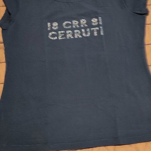 Cerruti t-shirts used, pack of 2, black and blue