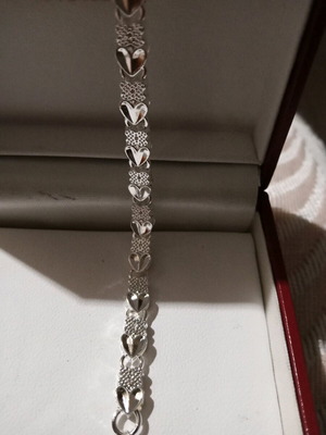 Silver chain 22 centimeters new