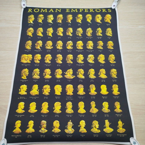 Roman Emperors canvas new, size A3 30x40 cm