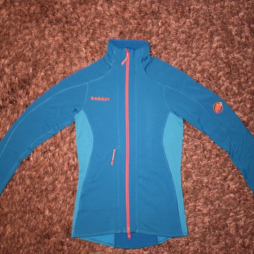 Mammut Eiger Extreme Hoody fleece women size XS used, blue and orange