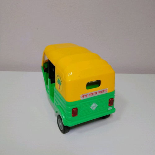 Toy ricksaw TUK TUK used, traditional Indian taxi