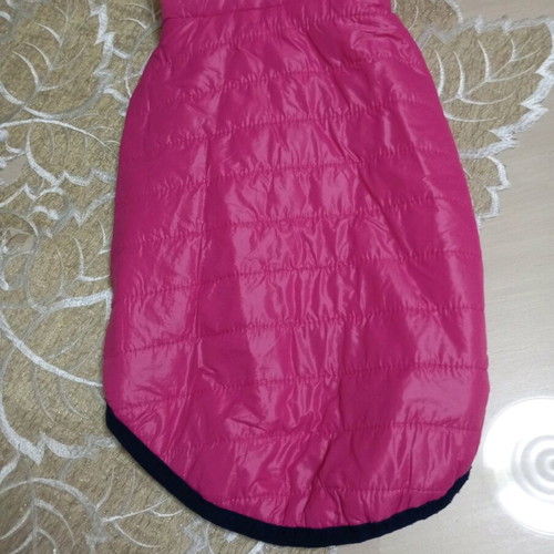 Dog waterproof jacket fuchsia like new