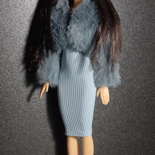 princess polly baby blue dress White Collar Blue Dress Barbie