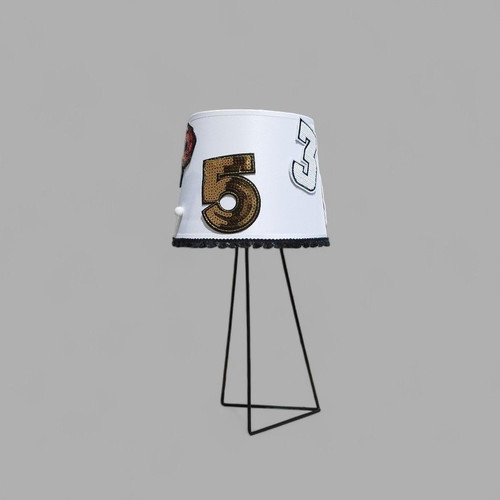 College style kids and teens table lamp with oxygen lampshades