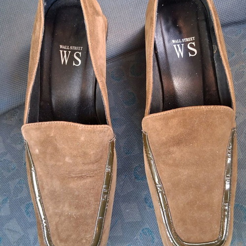 Wall Street shoes used, brown, size 38, lightly worn