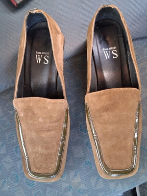 Wall Street shoes used, brown, size 38, lightly worn