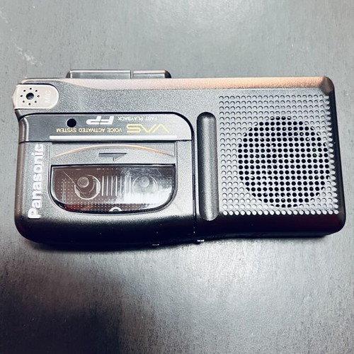 Panasonic Vintage Portable Cassette Recorder new, with two cassettes